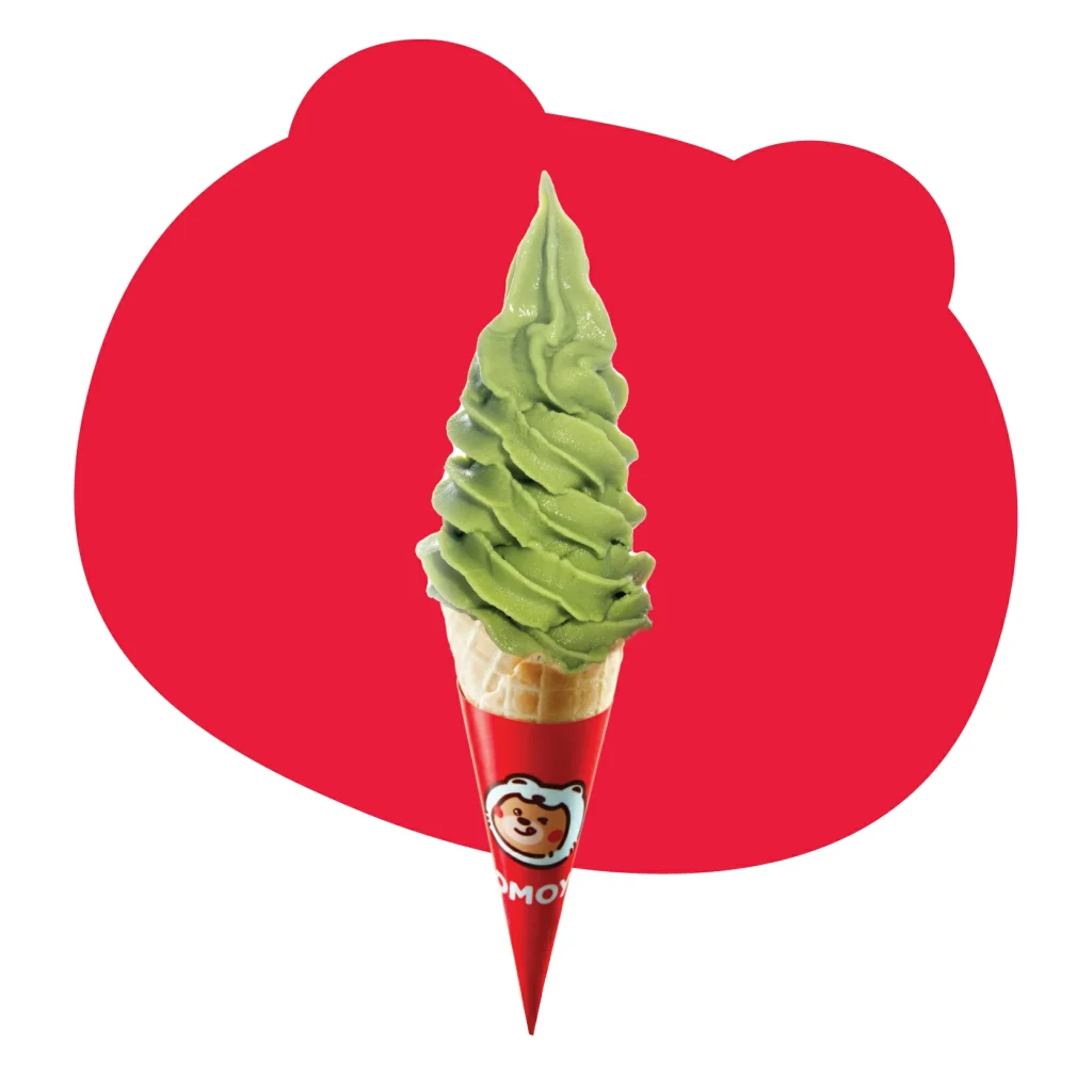 matcha ice cream cone