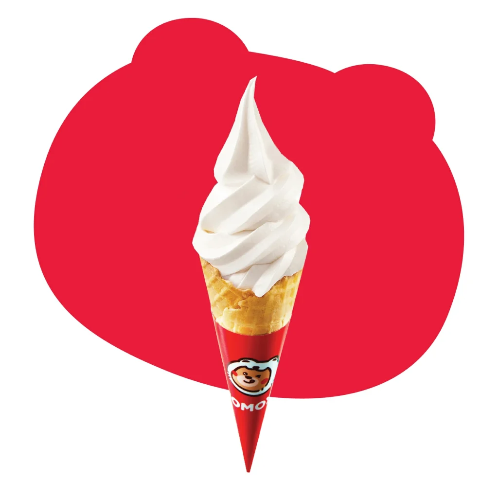 vanilla ice cream cone