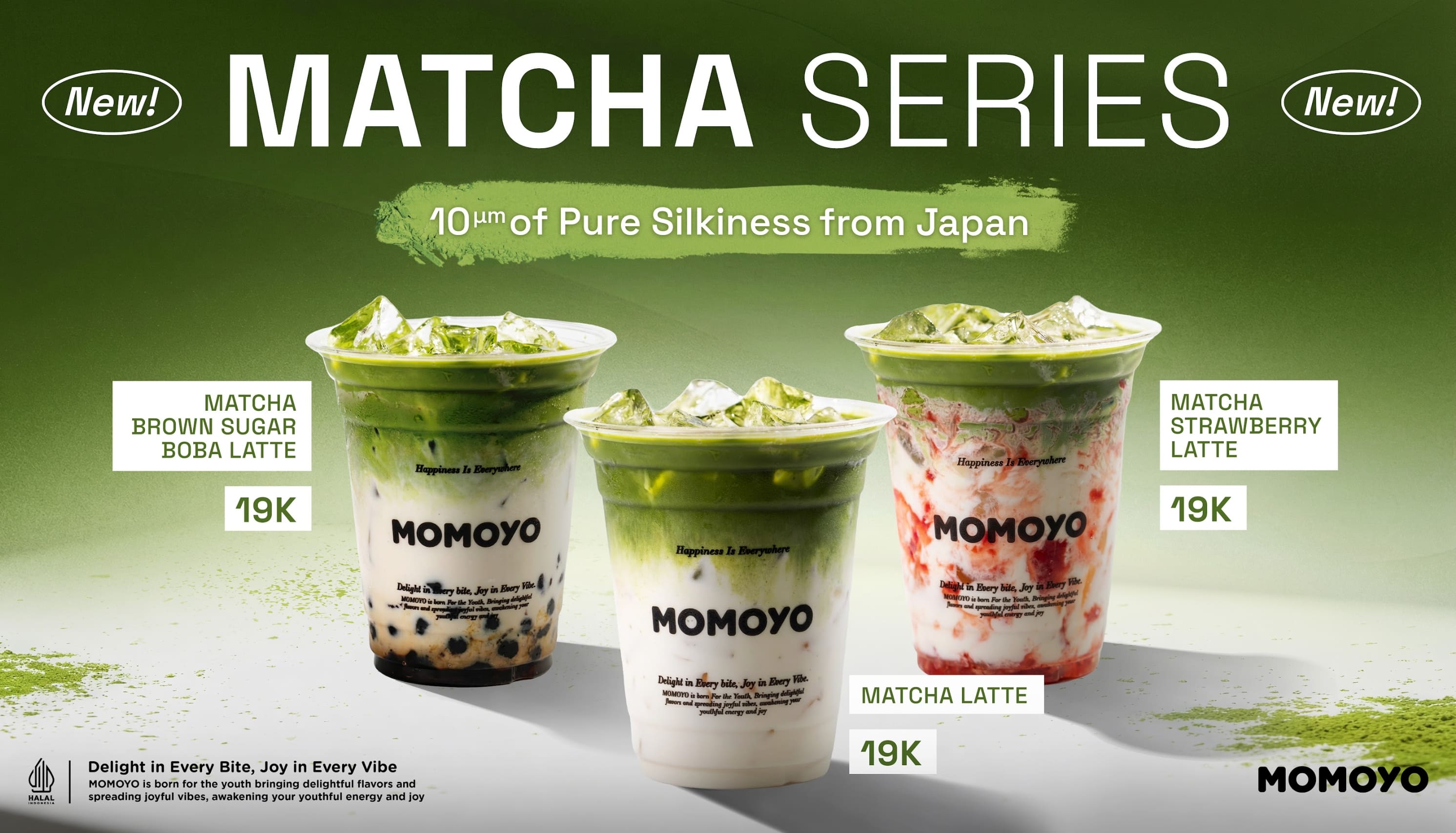 8 Jenis Teh untuk Minuman Kekinian: Dari Fruit Tea hingga Milk Tea 3 matcha series MOMOYO